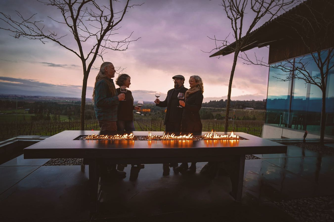 Tasting outdoors