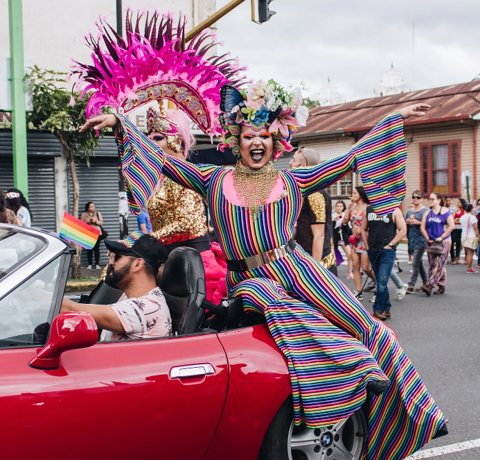 Pflag car parade